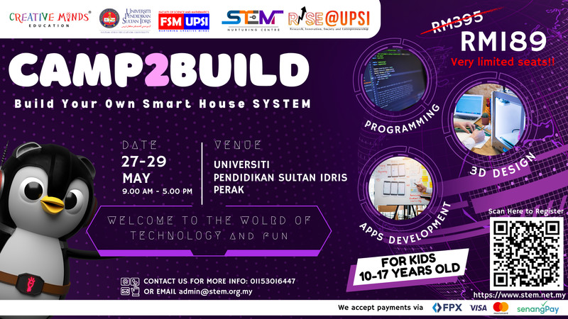 Camp2Build@UPSI, Tg Malim : Build Your Own Smart House SYSTEM